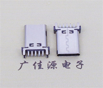 新疆TYPE-C10P立式四脚插板端子插或贴母座 高度H=13.1、13.7、15mm